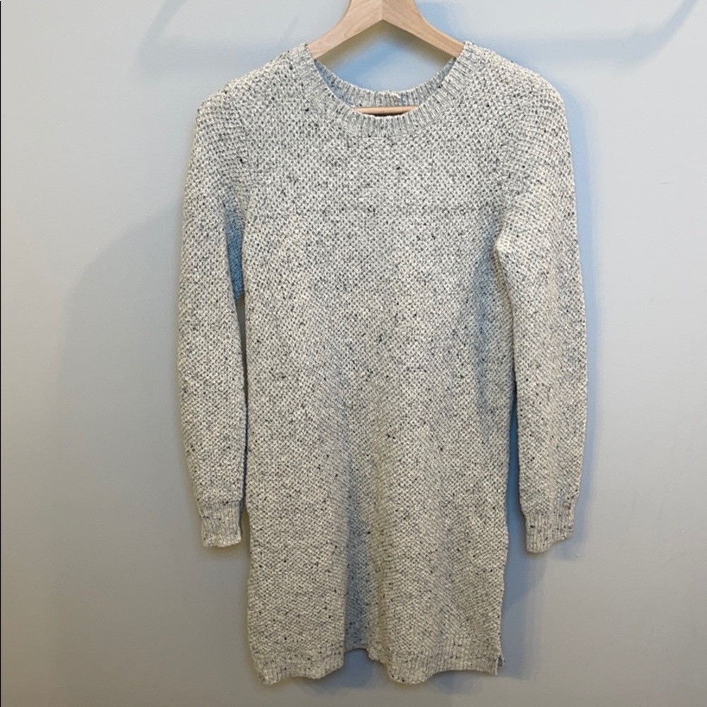 Madewell Merino Wool Button Back Sweater Dress